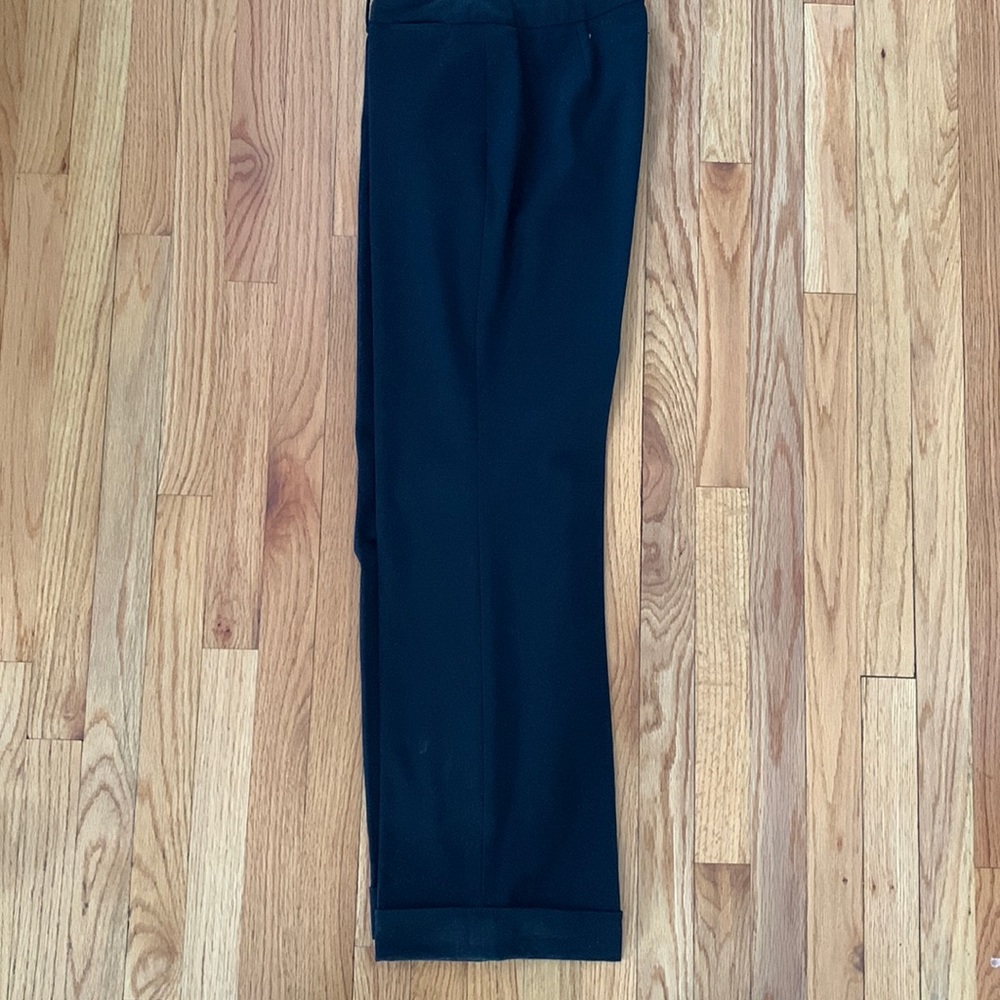 Woman’s black slacks with cuffs